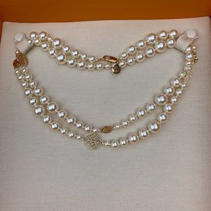 Tory Burch Evie Long Pearl Necklace